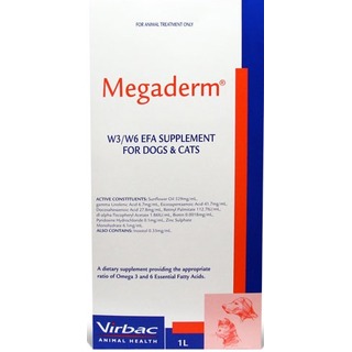 Megaderm - Omega 3 And 6 For Dogs And Cats - 1L