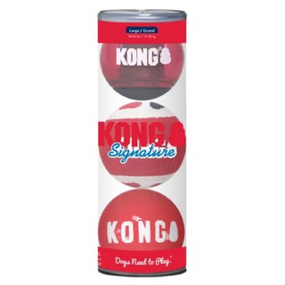 KONG Signature Balls - Large 3 Pack (assorted)