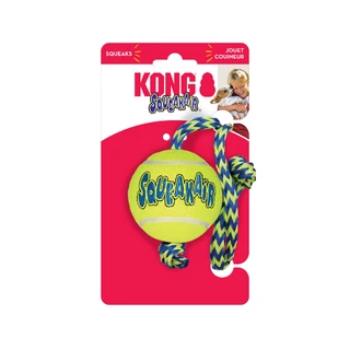 KONG Airdog Squeaker Ball with rope