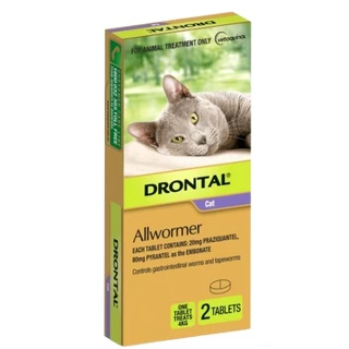 Drontal Allwormer for Cats Up to 4kg