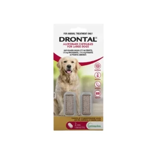 Drontal Allwormer Chewable for Dogs 35kg