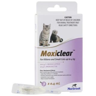 Moxiclear for Cats Upto 4kg (Purple)