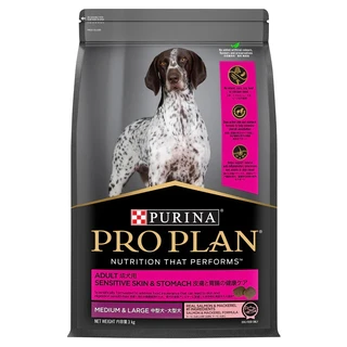 PRO PLAN Dog - Adult Sensitive Skin & Stomach - Medium & Large Breed - Dry Dog Food